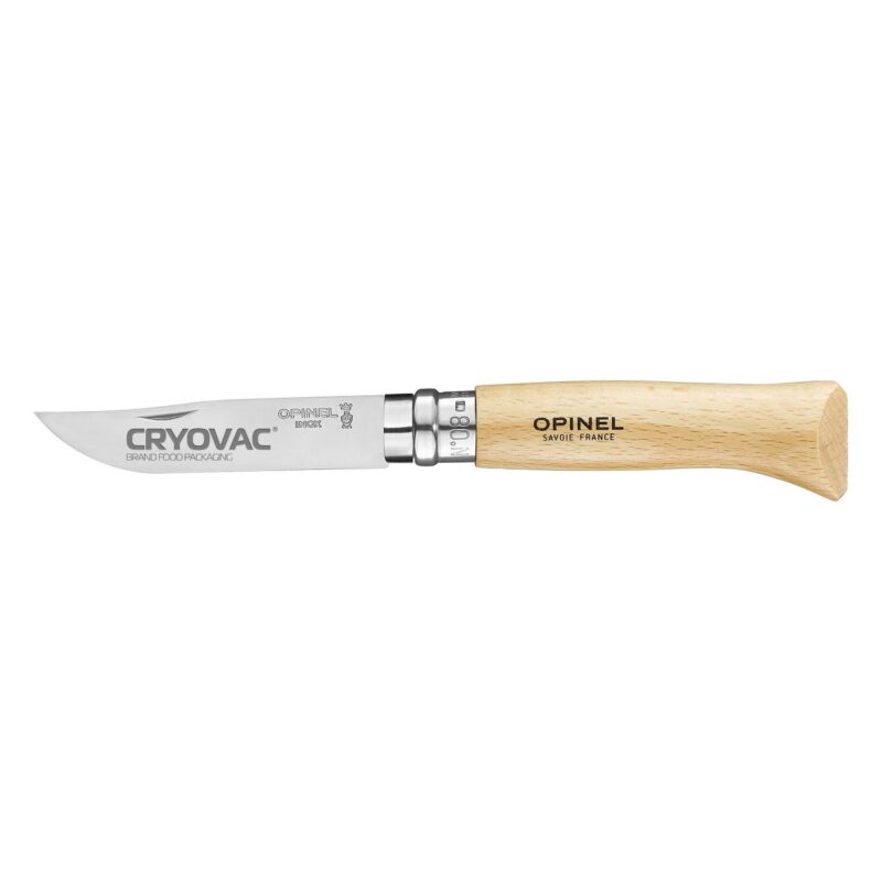Opinel®-No08-Stainless-Steel-Folding-Knife-Beech-Wood-123080 Custom Opinel® No.08 Stainless Steel Folding Knife Beech Wood
