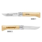 Custom Opinel® No.08 Stainless Steel Folding Knife Beech Wood - 7