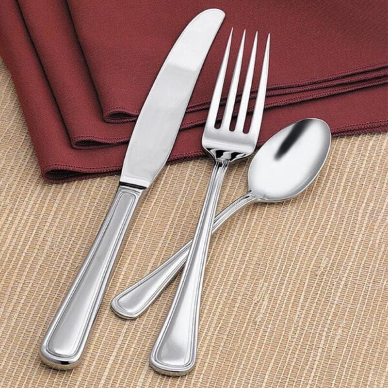 Custom Libbey Brandware 139 5262 Classic Rim 8 3/8" Dinner Knife - 1
