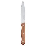 Custom Libbey 200 1632 9 1/4" Steak Knife w/ Wood Handle