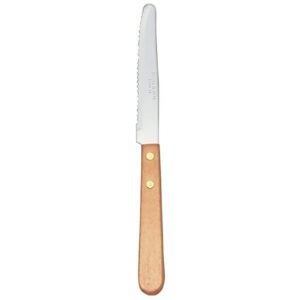 Custom Libbey 200 1702 8 1/2" Steak Knife w/ Wood Handle