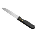 Custom Libbey 201 2492 Steak Knife w/ Black Polypropylene Handle