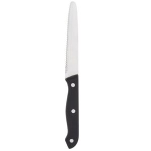 Custom Libbey 201 2642 8 7/8" Steak Knife w/ Black Bakelite Handle