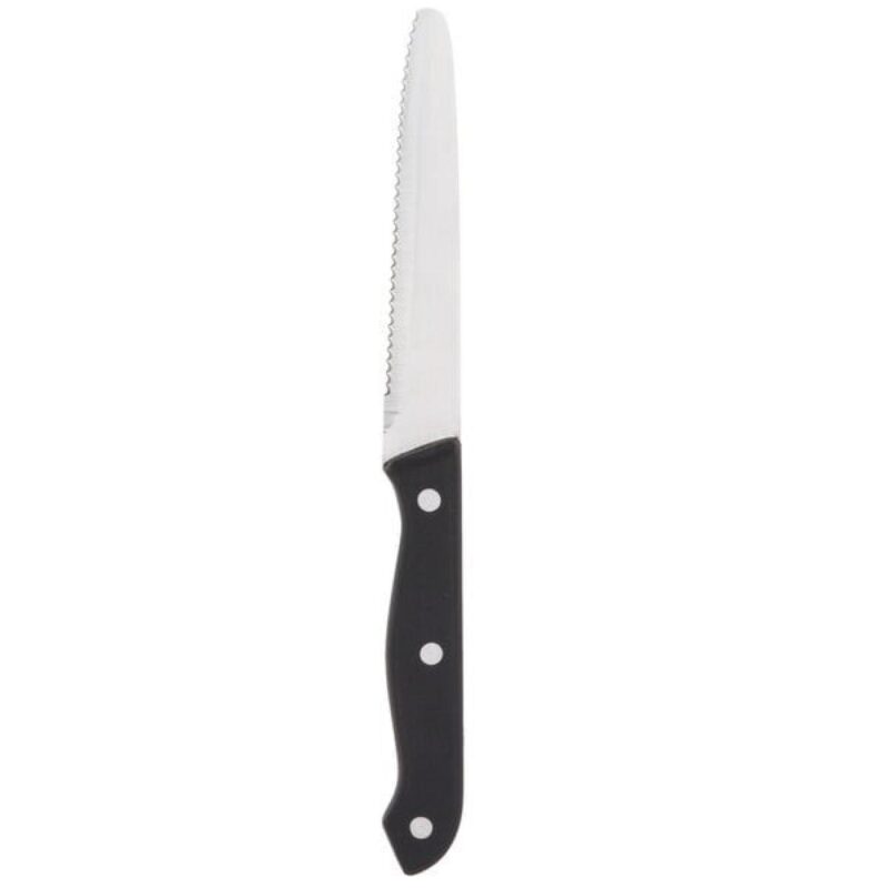 Custom Libbey 201 2642 8 7/8" Steak Knife w/ Black Bakelite Handle