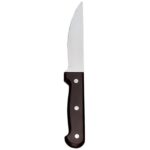 Custom Libbey 201 2692 Chop Steak Knife w/ Black Bakelite Handle