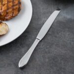 Custom Libbey 239 2702 Antique 9 5/8" Heavy Fluted Dinner Knife - 1