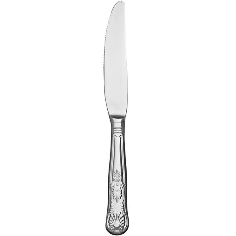 Libbey-244-2702-Kings-9-58-Dinner-Knife-w-Fluted-Blade-9592442702 Custom Libbey 244 2702 Kings 9 5/8" Dinner Knife w/ Fluted Blade