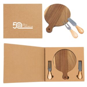 Custom Monterey Cheese Board with Cutlery Set