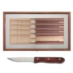 Custom Manchurian Ash 6-Piece Steak Knife Set - 1