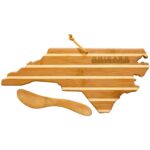 Custom North Carolina Charcuterie Board with Spreader Knife Gift Set