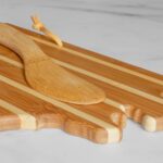 Custom North Carolina Charcuterie Board with Spreader Knife Gift Set - 5