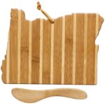 Custom Oregon Charcuterie Board with Spreader Knife Gift Set - 1