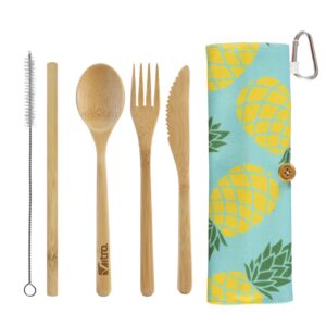 Custom Take-Along Flatware Pineapple Utensil Roll