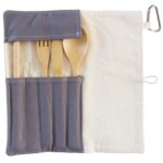 Custom Take-Along Flatware Pineapple Utensil Roll - 4