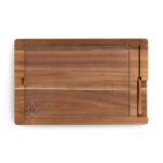 Custom Ventana - Tempered Glass and Acacia Cheese Board and Knife Set