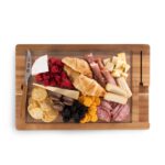 Custom Ventana - Tempered Glass and Acacia Cheese Board and Knife Set - 4